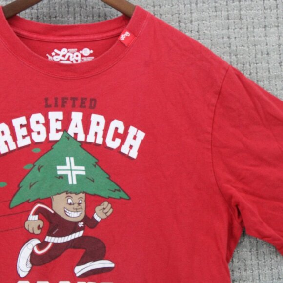 Vintage LRG Lifted Research Group Shirt Mens XL Red Short Sleeve Premium Fit - Picture 2 of 9